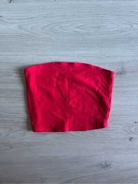 Garage Red Strapless Tube Top
